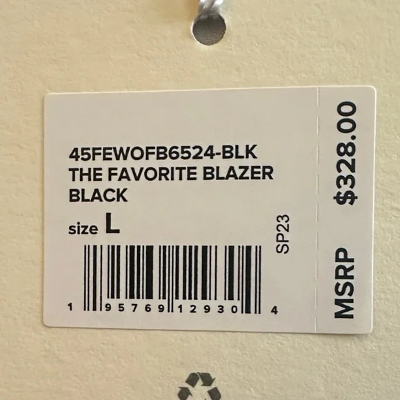 Favorite Daughter “The Favorite Blazer” Black Size L NWT - Picture 12 of 13